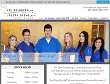 Tablet Screenshot of leegoldbergmdcardiology.com